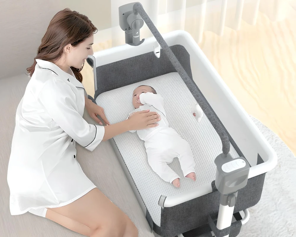 bedside bassinet rocking